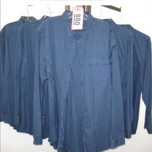 BONOBOS Dark Blue Grey Men's Dress Shirt XXL Reg Button Down NWT*